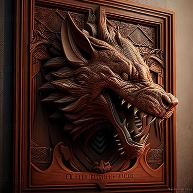 3D model Dragon Age Dreadwolf game (STL)